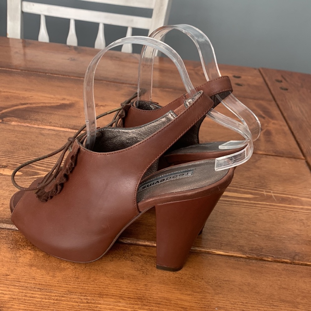 Anthropologie reedevins leather HEELS size 7.5 - Picture 6 of 10